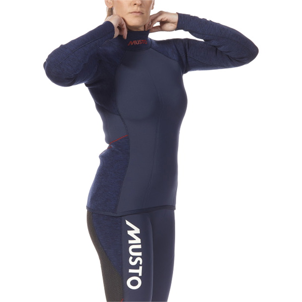 2026 Musto Damen Flexlite Alumin 3.0 Langarm Top 82083 - Midnight Merl